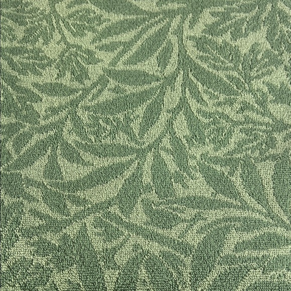 William Morris Bath Towel Set 2 Pc Sage Green Foliage Print Cotton 30 x 54 NEW - Picture 3 of 8